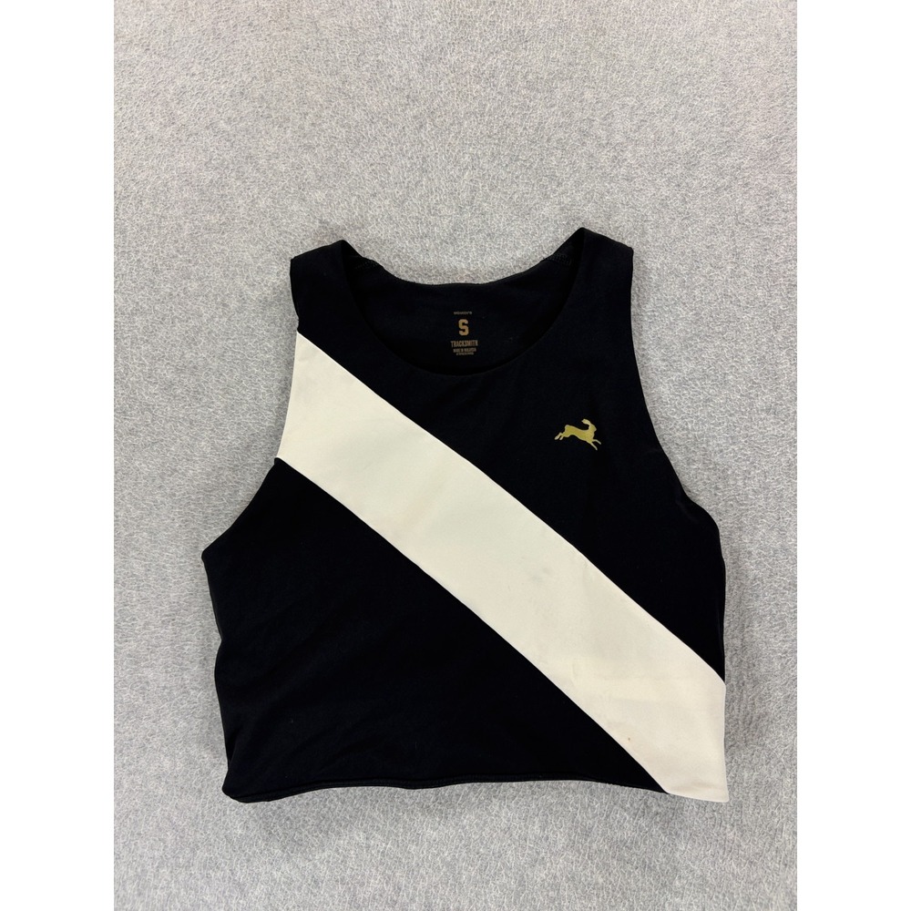 Tracksmith Bell Lap Running Training Top (Women's Small) Black/White